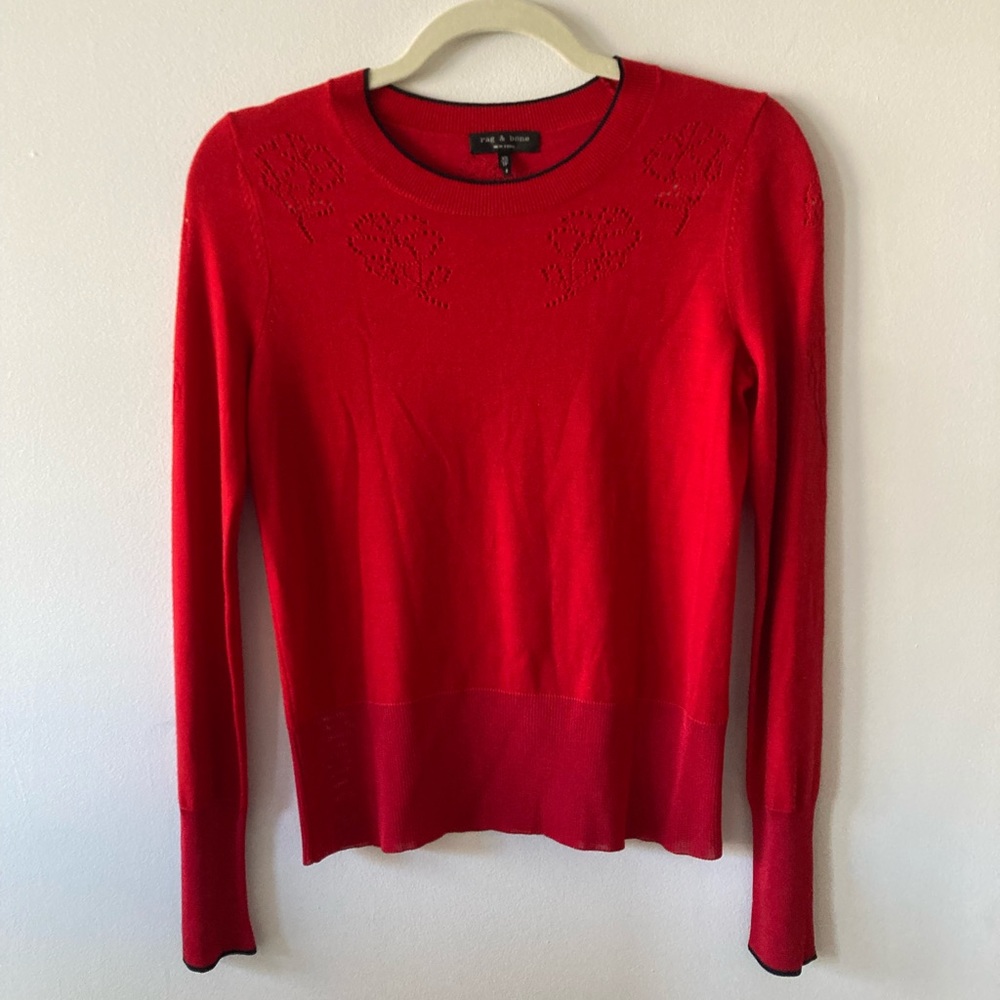 Rag & bone red sweater